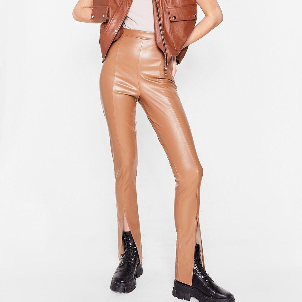 NASTY GAL faux leather pants